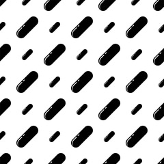 Seamless Pattern Of Capsule Pills