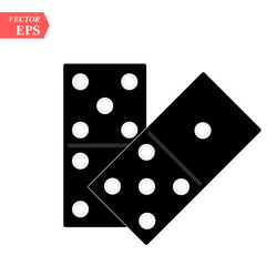 Domino icon isolated on white background for your web and mobile app design, domino vector logo concept