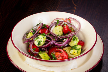 Georgian salad with vegetables