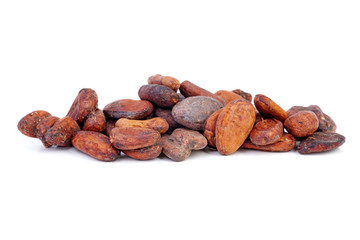 Small pile of cacao beans