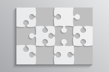 The Grey Piece Puzzle Banner 12 Steps Background.
