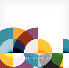 Obraz premium Projekt streszczenie tło minimalne koło, wielobarwny szablon dla biznesu lub prezentacji technologii lub układ okładki broszury internetowej, tapeta