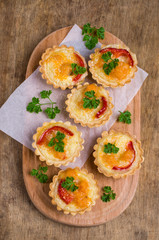 Tartlets with vegetables