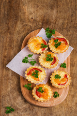 Tartlets with vegetables