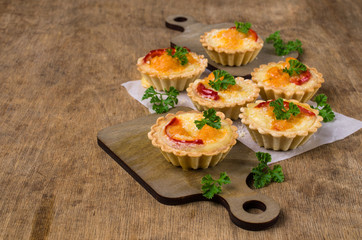 Tartlets with vegetables