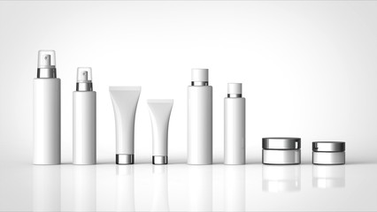 基礎化粧品　大小セット　無地