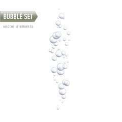 Bubbles under water vector illustration on white background