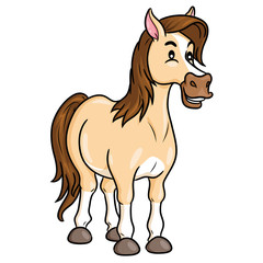 Horse Cute Cartoon
Illustration of cute cartoon horse.