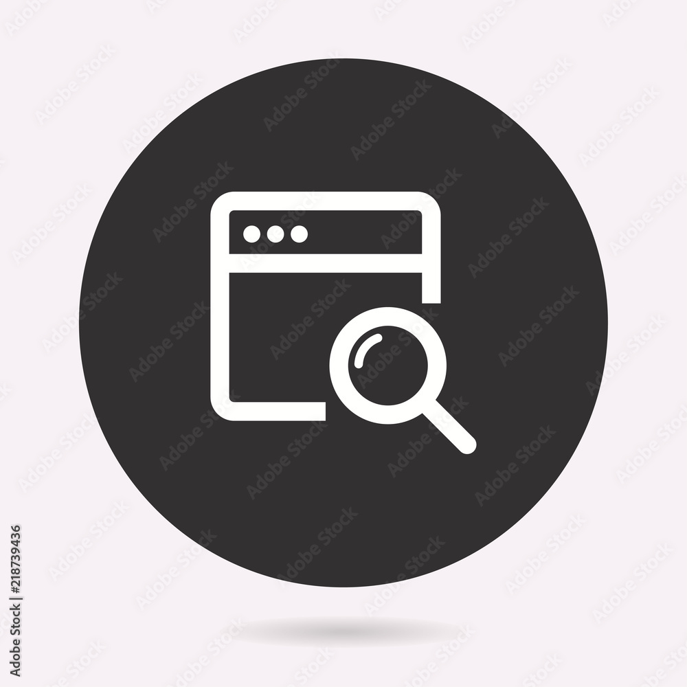 Poster browser - vector icon.