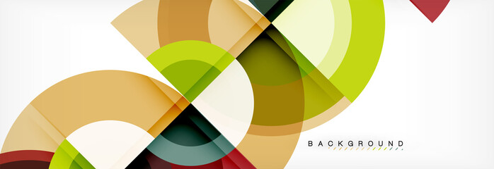 Obraz premium Vector circular geometric abstract background