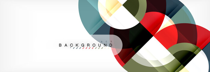 Obraz premium Vector circle abstract background