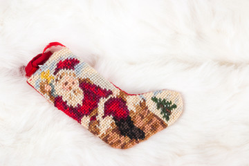 Christmas cross stitch stocking