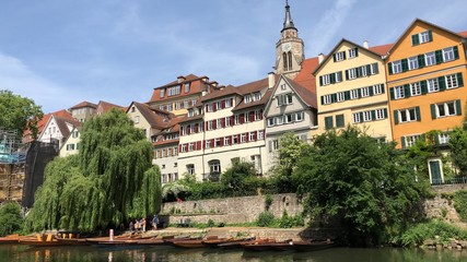 Fototapeta na wymiar historische Neckarfront