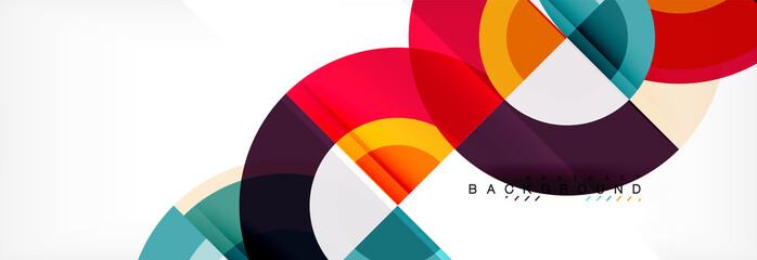 Obraz premium Vector circular abstract background