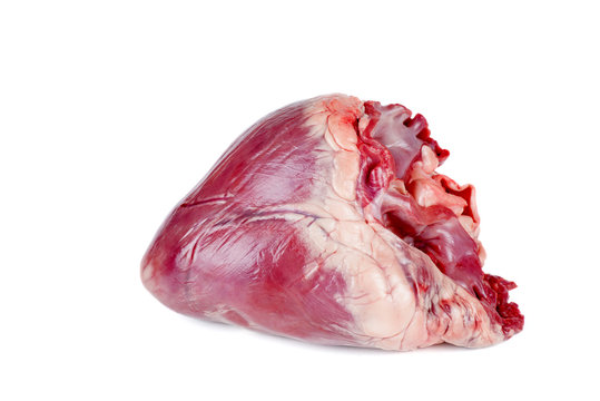 Raw pork heart