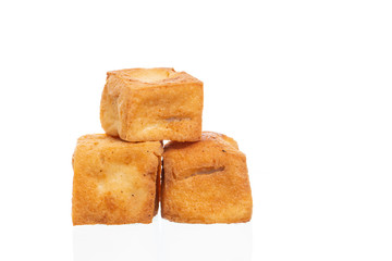 Snack and Dessert, Chinese Traditional Deep Fried Tofu or Fried Bean Curd