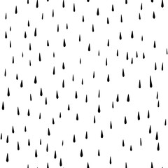 rain drops doodles pattern