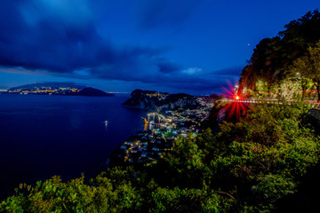 Die Aussicht auf Capri und Marina Grande von Hotel San Michele in Anacapri an einem...