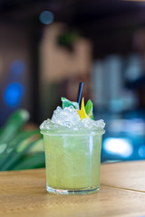 Cocktail on the table. Bar, Restaurant