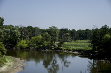 Fototapeta na wymiar View on a river