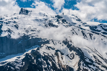 Naklejka premium Switzerland, Engelberg Alps panoramic view 