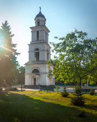 Nativity main central chapel near cathedral. Chisinau city.