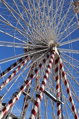 ferris wheel on blue sky