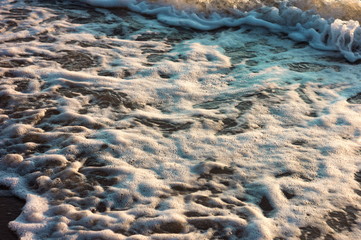 sea water after broken wave