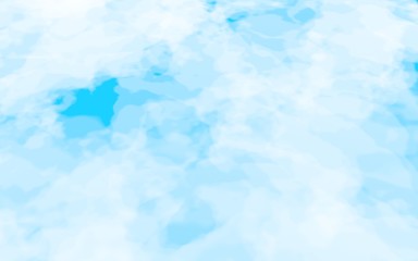 Background of abstract white color smoke isolated on blue color background. The wall of white fog. 3D illustration