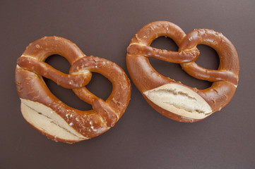 Salted brezel — a traditional German appetizer