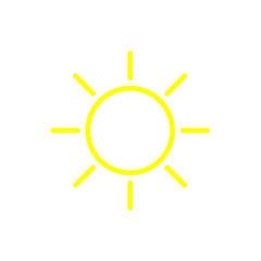 sun icon Vector illustration, EPS10.