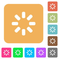 Loader symbol rounded square flat icons
