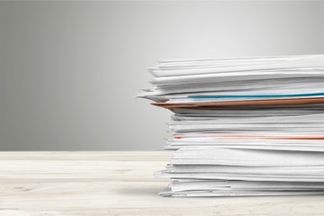 Stack of Envelopes / Files / Documents