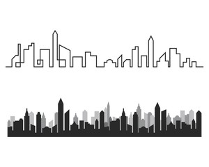 Fototapeta premium Modern City skyline