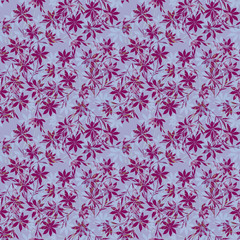 seamless pattern, watercolor illustration, gentle pink  clematis flowers on a  violet background.The picture for wallpaper, printing on fabric, wrapping paper
