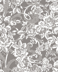 floral lace seamless pattern