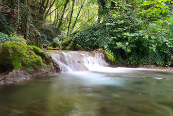 Beautiful cascade of a creek