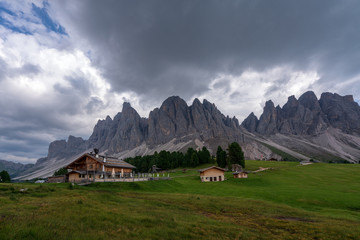 View of the Geisler, Dolomites.