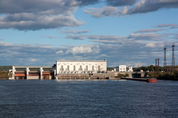 old russian hydroelectric power station