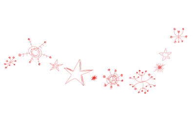 Welle Wellen Sterne Stern Band Banner Schnee Schneeflocken Flocken 