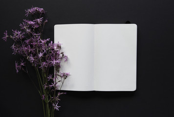 Mockup with flowers