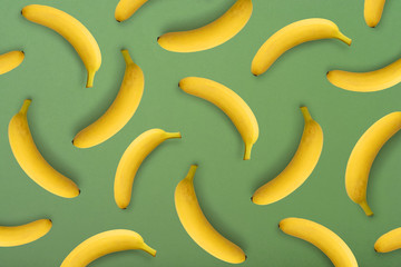 Fototapeta premium Colorful fruit pattern of banana