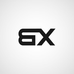 Obraz premium Initial Letter BX Logo Template Design