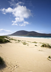 Scarasta beach on the Isle of Harris looking towards Chaipeval