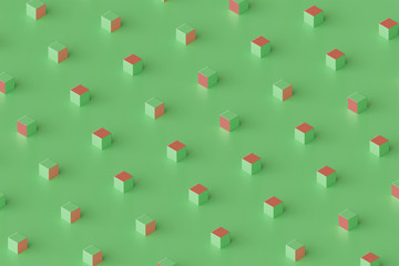 Abstract 3d rendering of geometric background , Modern striped minimalistic design for poster, cover, branding, banner, placard.