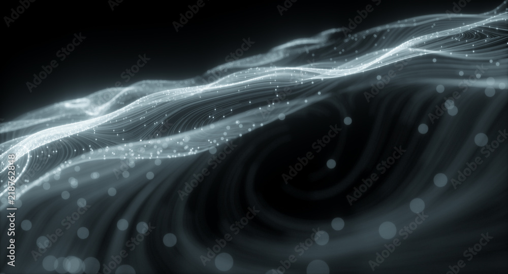 Wall mural 3d topographic map background concept. topo contour map. rendering abstract illustration. valleys an