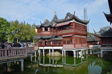 Asian garden in Shanghai - 218763078