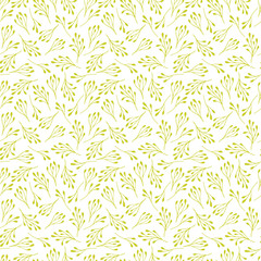 Floral seamless pattern. Part of big flower collection of illustrations.