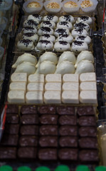 Assorted white and brown chocolate handmade candies for sale