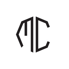 two letter MC octagon logo